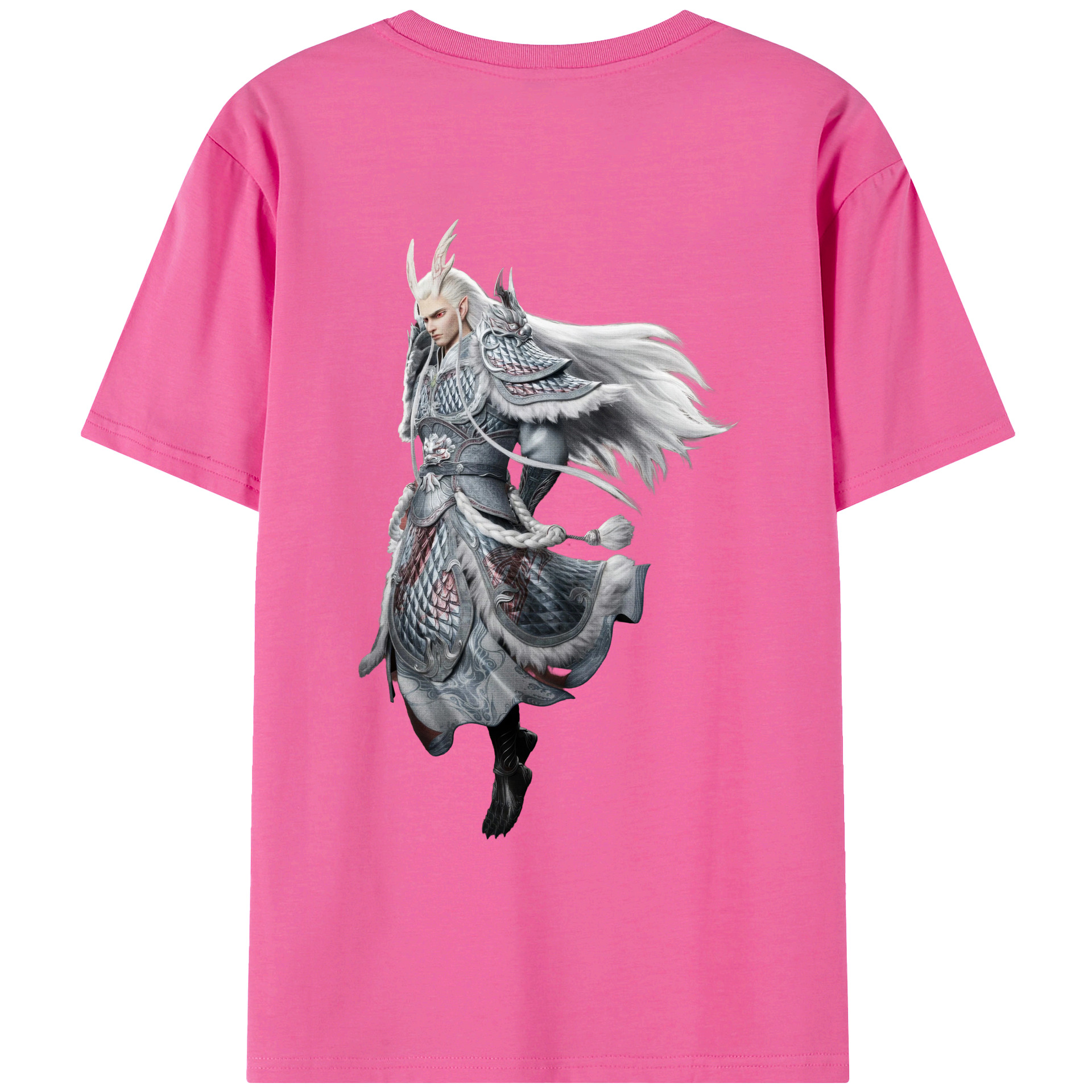 （画像用） Ne Zha 2 ナタ 魔童の大暴れ レディース半袖Tシャツ(バックプリント)